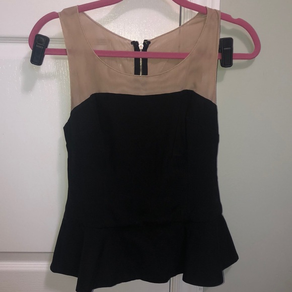 Peplum black blouse - Picture 1 of 3